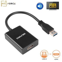 USB3.0 Pou HDMI 1080 @ 60hz Adaptè Drive-gratis