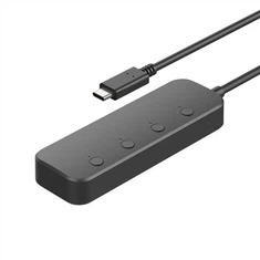 USB TIP C Gen 1 5Gbps HUB Avèk sou Off switch