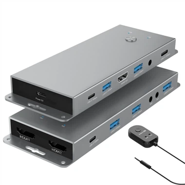 Avantaj USB3.0 HDMI KVM switch 2 nan 1 soti