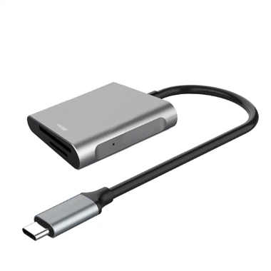 Pòtab USB C SD TF Kat Reader